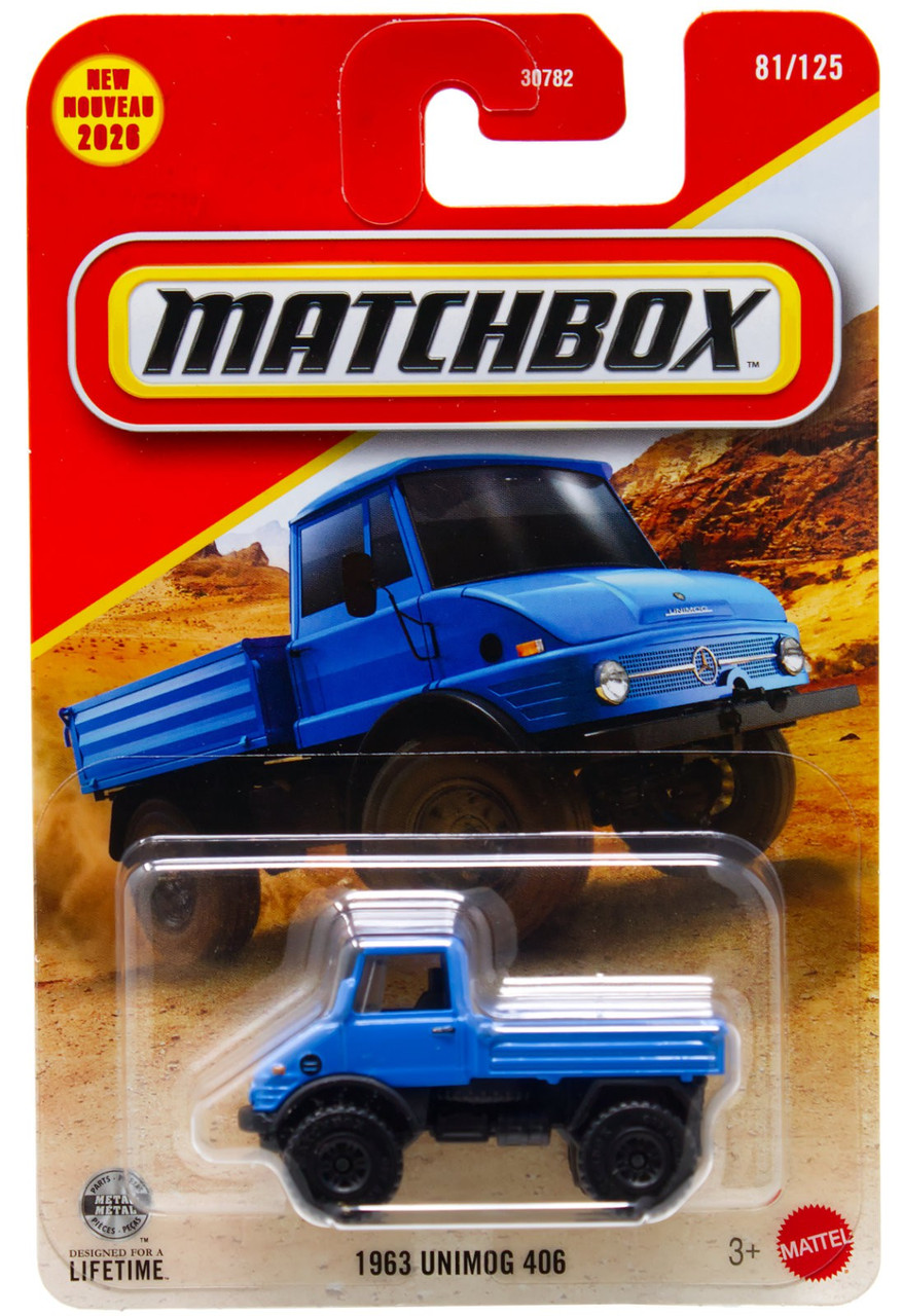 Matchbox 1963 Unimog 406 Diecast Car、ToyWiz、kayou