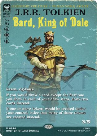 Bard, King of Dale (Borderless) (HOB-244) - The Hobbit Foil、Wizards of the Coast、kayou