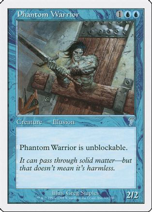 Phantom Warrior (7ED-093) - 7th Edition Foil、Wizards of the Coast、kayou