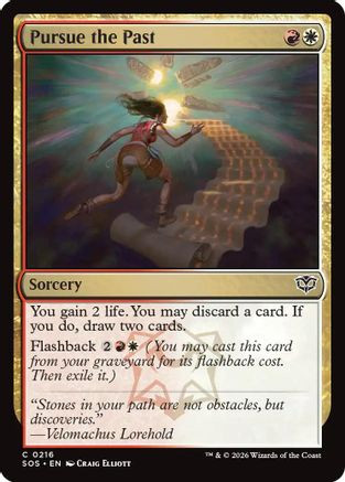Pursue the Past (SOS-216) - Secrets of Strixhaven Foil、Wizards of the Coast、kayou