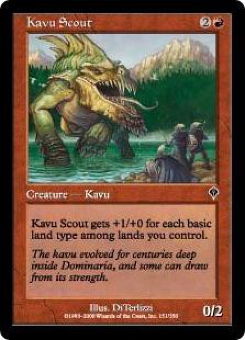MtG Invasion Common Kavu Scout #151、ToyWiz、kayou
