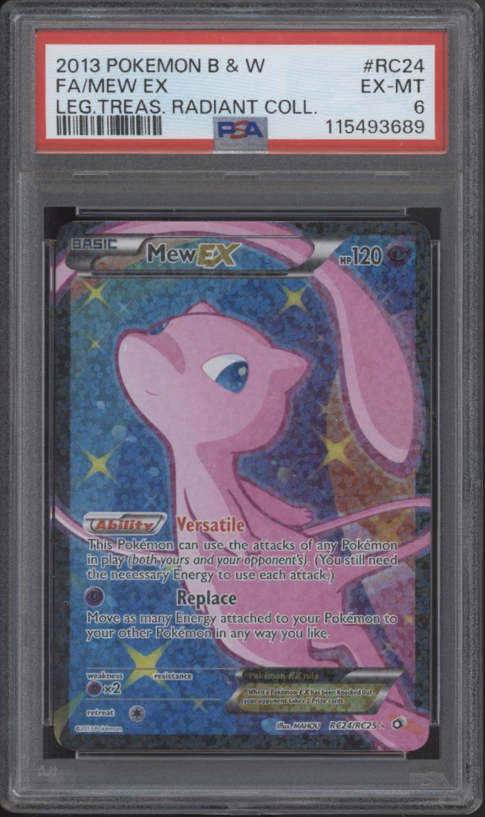 Mew ex Pokemon Legendary Treasures Radiant Collection Full Art #RC24 PSA 6、Collector Store LLC Gaming、kayou