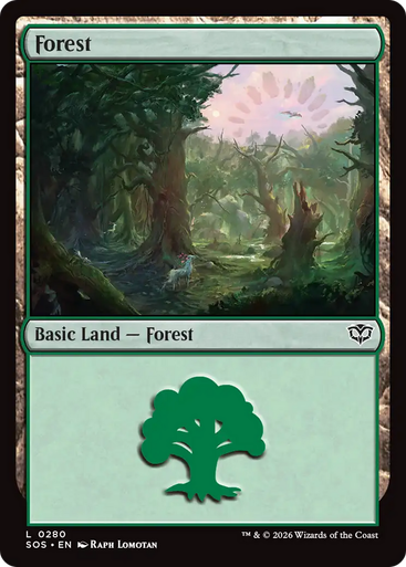 Forest (#280) (Foil) | Secrets of Strixhaven、Magic: The Gathering、kayou