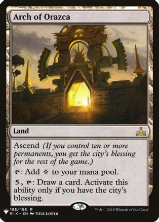 Arch of Orazca (LIST-185) - The List Reprints、Wizards of the Coast、kayou