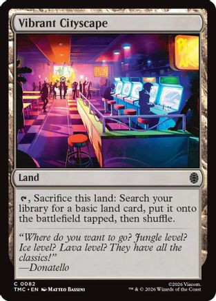 Vibrant Cityscape (TMC-082) - Commander: Teenage Mutant Ninja Turtles、Wizards of the Coast、kayou