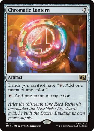 Chromatic Lantern (Surge Foil) (MSC-195) - Commander: Marvel Super Heroes Foil、Wizards of the Coast、kayou