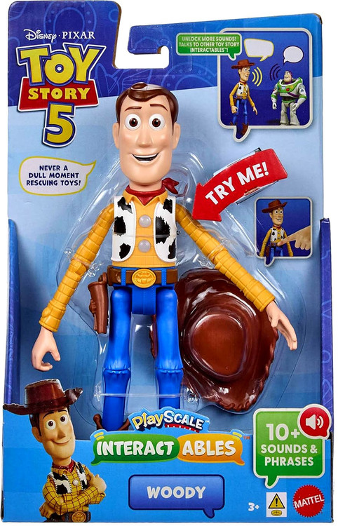 Disney / Pixar Toy Story 5 Playscale Interactables Woody 9.2-Inch Talking Figure、ToyWiz、kayou