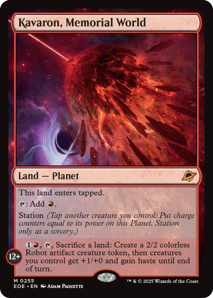 MtG Edge of Eternities Mythic Rare Kavaron, Memorial World #255 Moderately Played、ToyWiz、kayou