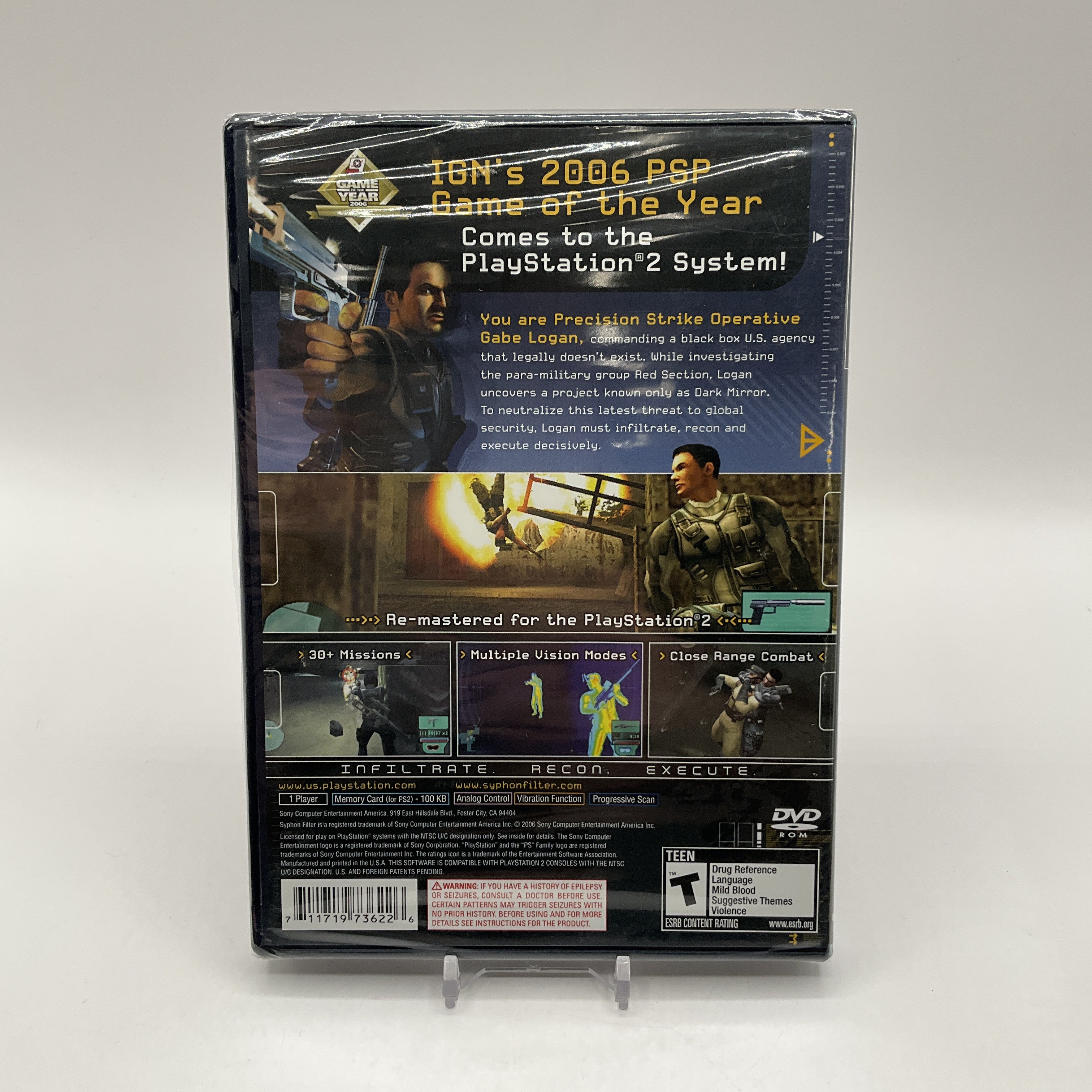 Syphon Filter Dark Mirror Playstation 2 Sealed、Collector Store LLC - VG、kayou