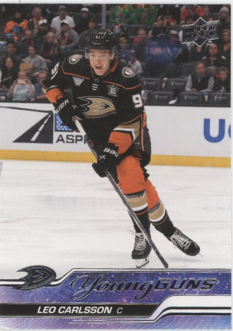 Leo Carlsson 2023-24 Upper Deck Series 2 Young Guns RC #468、Collector Store LLC、kayou