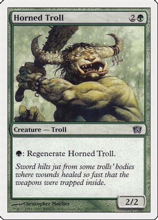 Horned Troll (8ED-257) - 8th Edition、Wizards of the Coast、kayou