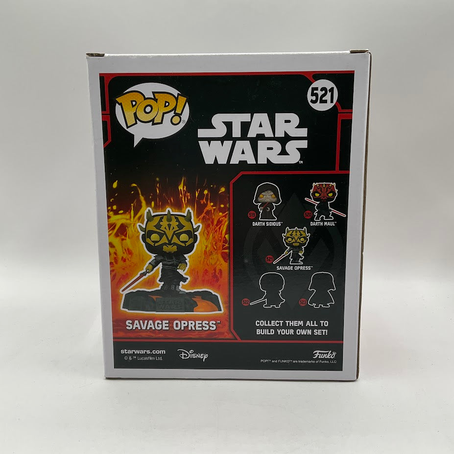 Red Saber Series Vol. 1 Savage Opress Funko Pop! Star Wars #521 GITD GameStop、Funko、kayou