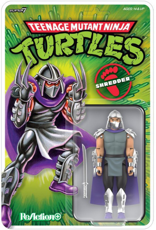 Teenage Mutant Ninja Turtles ReAction+ Shredder Action Figure、ToyWiz、kayou