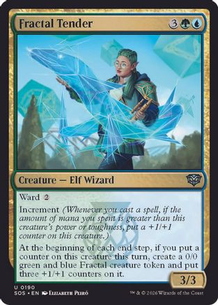 Fractal Tender (SOS-190) - Secrets of Strixhaven Foil、Wizards of the Coast、kayou