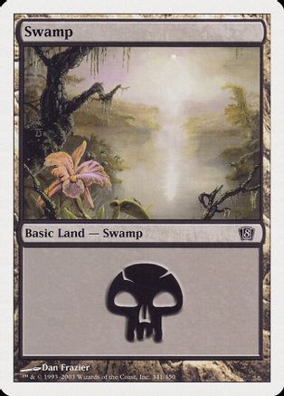 Swamp (341) (8ED-341) - 8th Edition、Wizards of the Coast、kayou