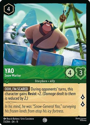 Yao - Snow Warrior (73/204) - Winterspell、Ravensburger、kayou