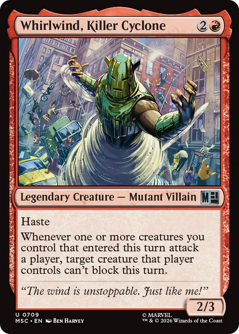 Whirlwind, Killer Cyclone (Foil) | Marvel Super Heroes Commander、Magic: The Gathering、kayou