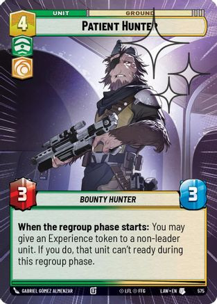 Patient Hunter (Hyperspace Foil) (575) - A Lawless Time Foil、Fantasy Flight Games、kayou