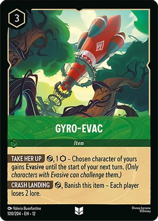 Gyro-Evac (100/204) - Wilds Unknown Cold Foil、Ravensburger、kayou