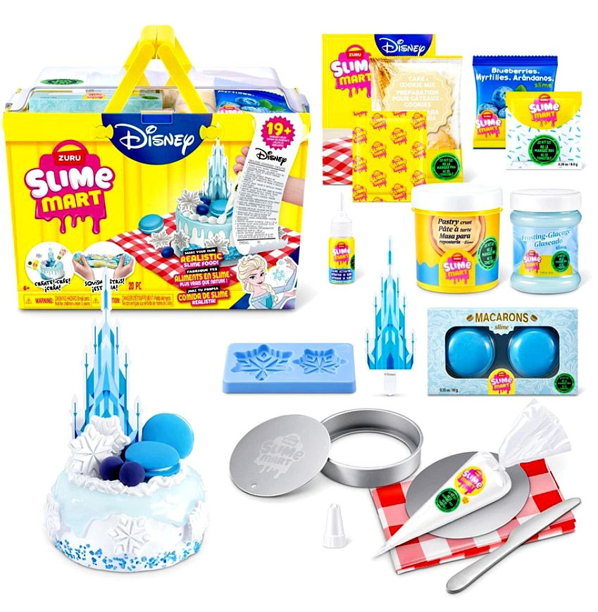 Slime Mart Disney Small Shopping Basket Frozen Slime Kit 19+ Ingredients Inside! Make Your Own Realistic Slime Food! (Pre-Order ships October)、ToyWiz、kayou