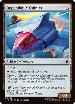 Dependable Quinjet (MSH-246) - Marvel Super Heroes、Wizards of the Coast、kayou