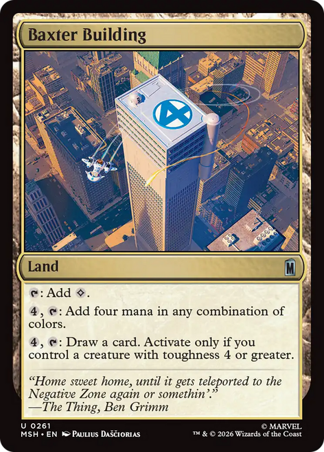 Baxter Building (Foil) | Marvel Super Heroes、Magic: The Gathering、kayou