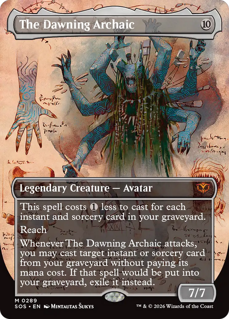 The Dawning Archaic (Borderless Field Notes) | Secrets of Strixhaven、Magic: The Gathering、kayou