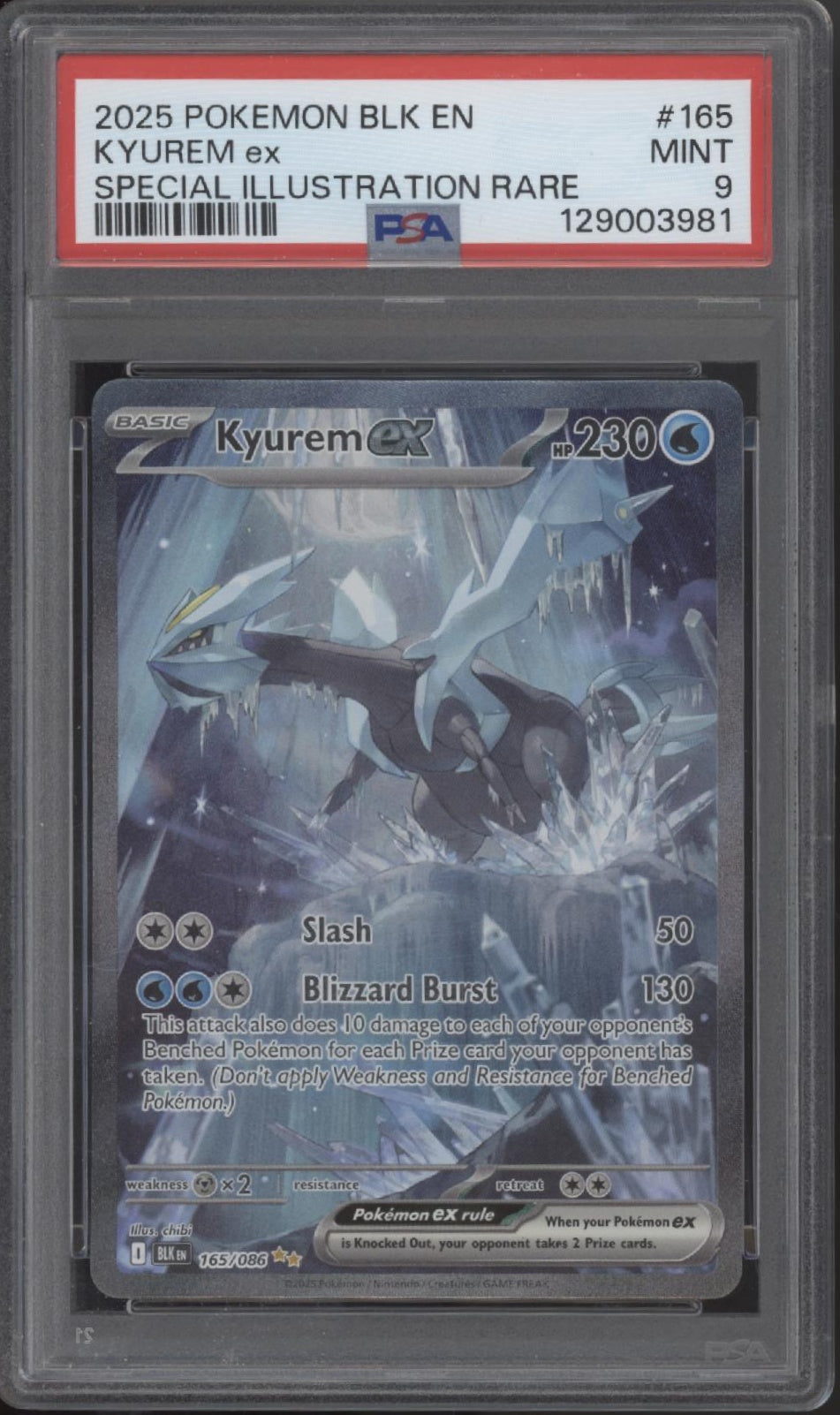 Kyurem ex Pokemon Black Bolt Special Illustration Rare #165 PSA 9 #1、Collector Store LLC Gaming、kayou