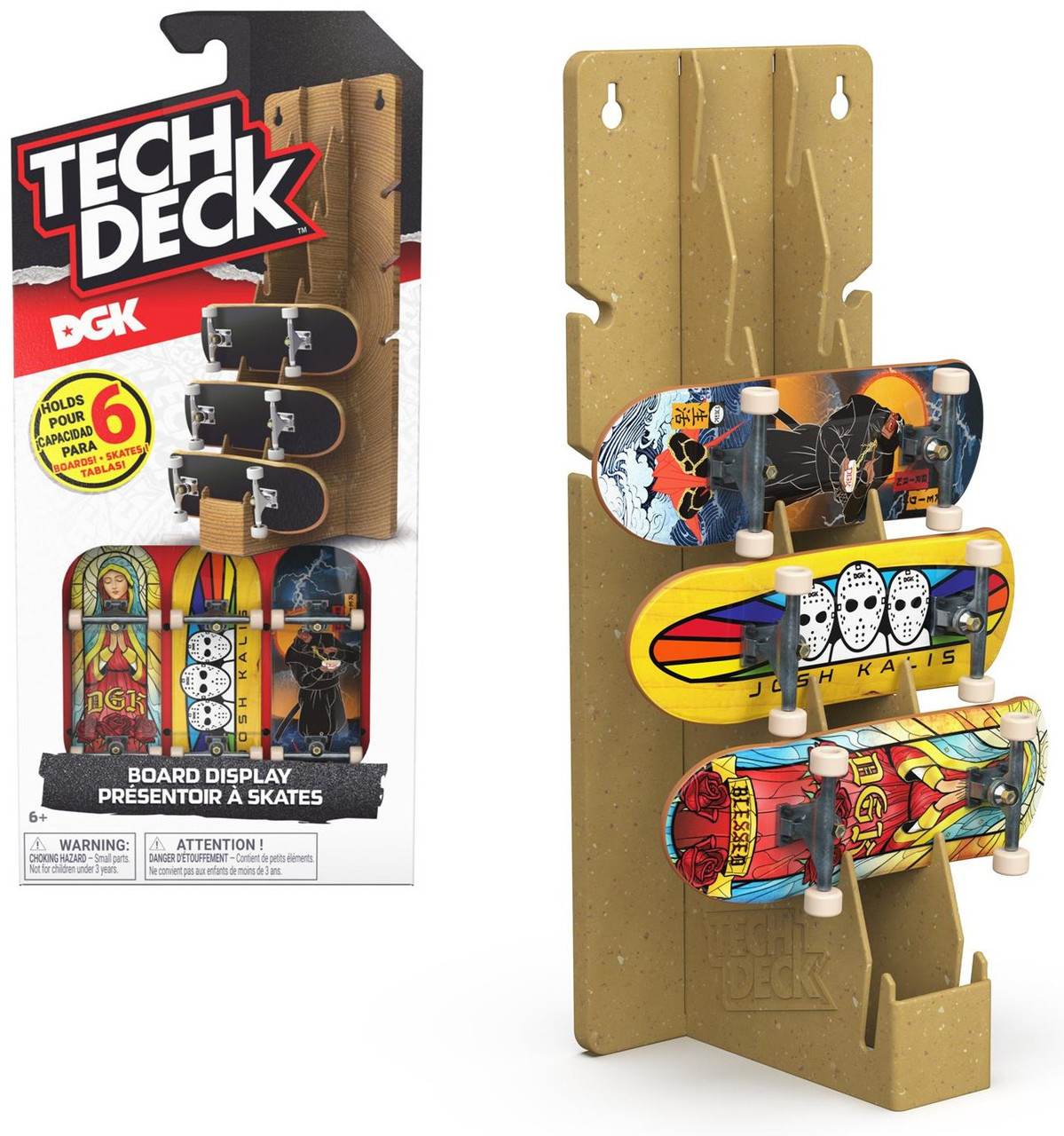 Tech Deck DGK Board Display Includes 3 Boards!、ToyWiz、kayou