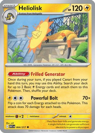 Heliolisk - 064/217 64 - ME Ascended Heroes、The Pokémon Company、kayou