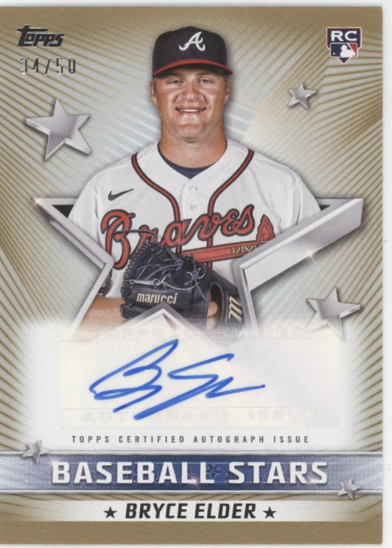 Bryce Elder 2022 Topps Update Series Stars RC Auto 34/50 #BSA-BE、Collector Store LLC、kayou
