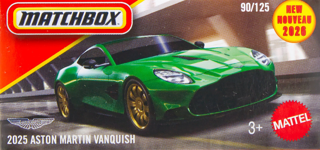 Matchbox 2025 Aston Martin Vanquish Diecast Car、ToyWiz、kayou