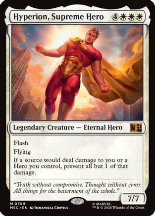 Hyperion, Supreme Hero (MSC-599) - Commander: Marvel Super Heroes、Wizards of the Coast、kayou