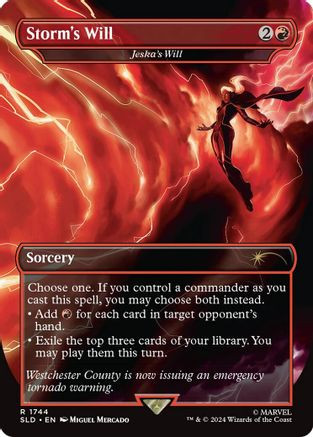 Storm's Will - Jeska's Will (Rainbow Foil) (SLD-1744) - Secret Lair Drop Series Foil、Wizards of the Coast、kayou