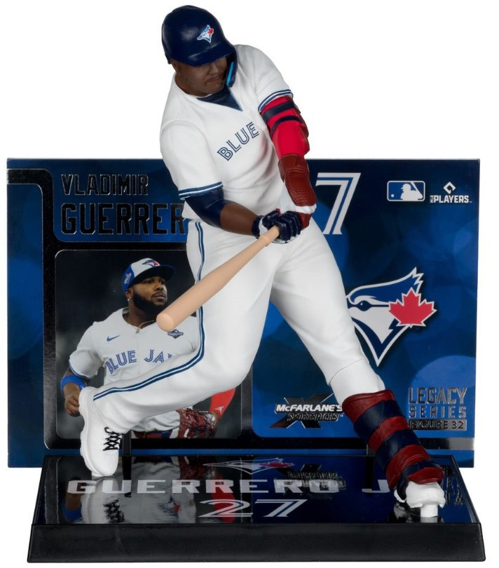 McFarlane Toys MLB Toronto Blue Jays Sports Baseball Vladimir Guerrero Jr. 7-Inch Posed Figure、ToyWiz、kayou