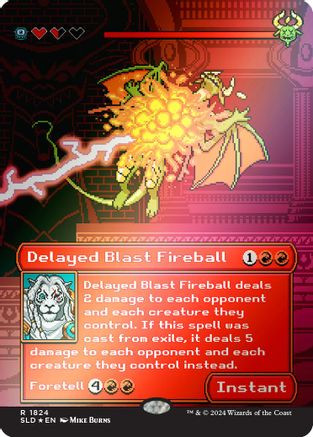 Delayed Blast Fireball (Rainbow Foil) (SLD-1824) - Secret Lair Drop Series Foil、Wizards of the Coast、kayou