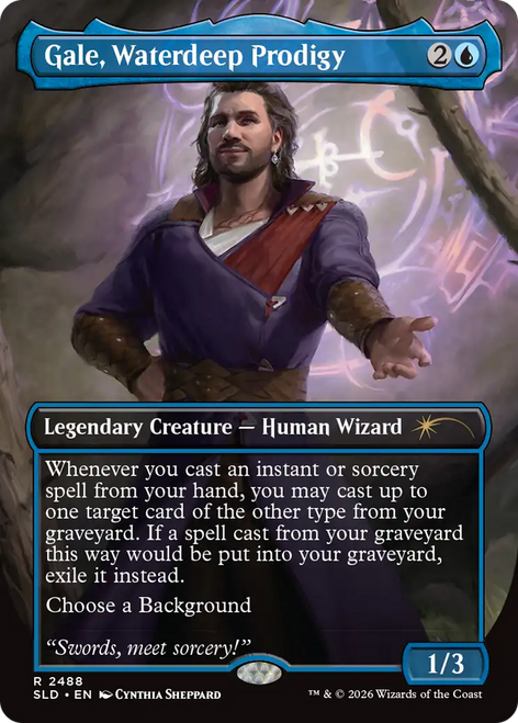 Gale, Waterdeep Prodigy (Foil) (Secret Lair - Dungeons & Dragons: Gale's Ambition) | Secret Lair Drops、Magic: The Gathering、kayou