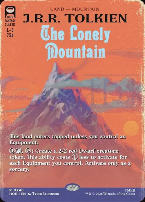 MtG The Hobbit Rare The Lonely Mountain #248 Book Cover、ToyWiz、kayou