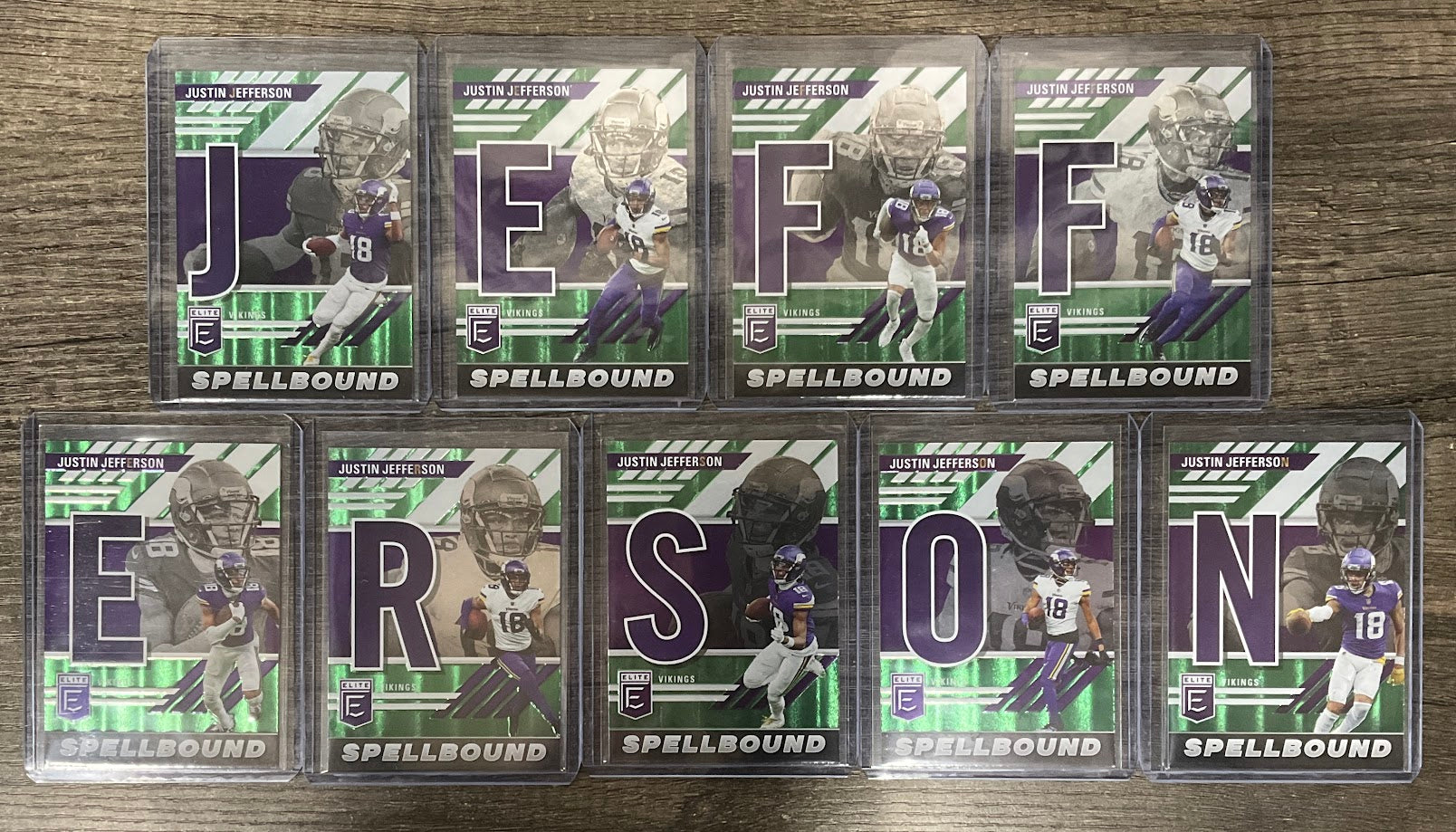 Justin Jefferson 2023 Panini Donruss Elite Spellbound 