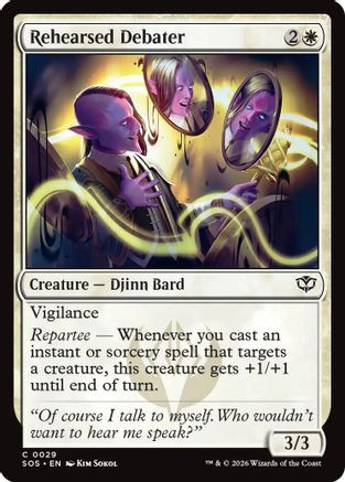 Rehearsed Debater (SOS-029) - Secrets of Strixhaven Foil、Wizards of the Coast、kayou