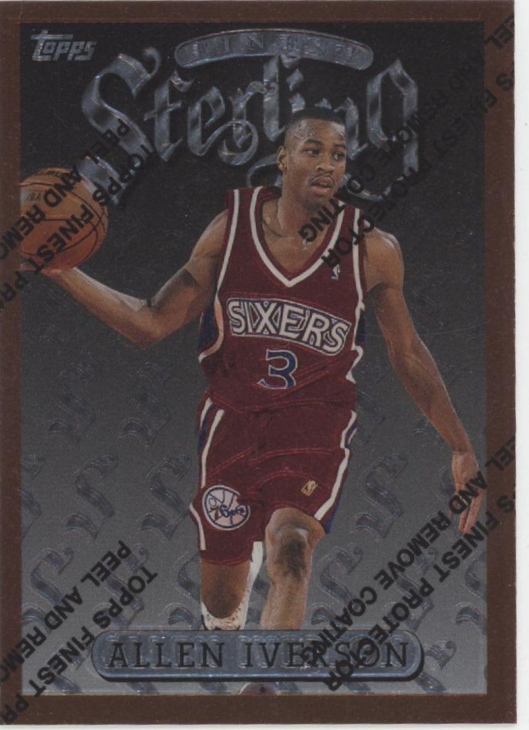 Allen Iverson 1996-97 Topps Finest Sterling with Coating #240、Collector Store LLC、kayou