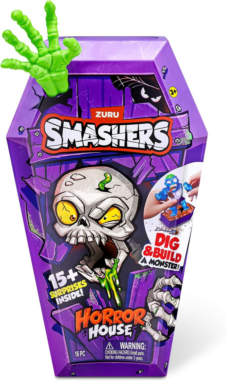Smashers Horror House MEDIUM Mystery Pack RANDOM Hand, 15+ Surprises Inside!、ToyWiz、kayou