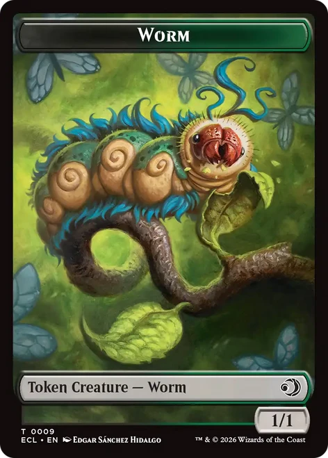 Lorwyn Eclipsed - Worm Token | Lorwyn Eclipsed、Magic: The Gathering、kayou