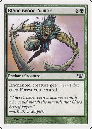 Blanchwood Armor (8ED-234) - 8th Edition Foil、Wizards of the Coast、kayou