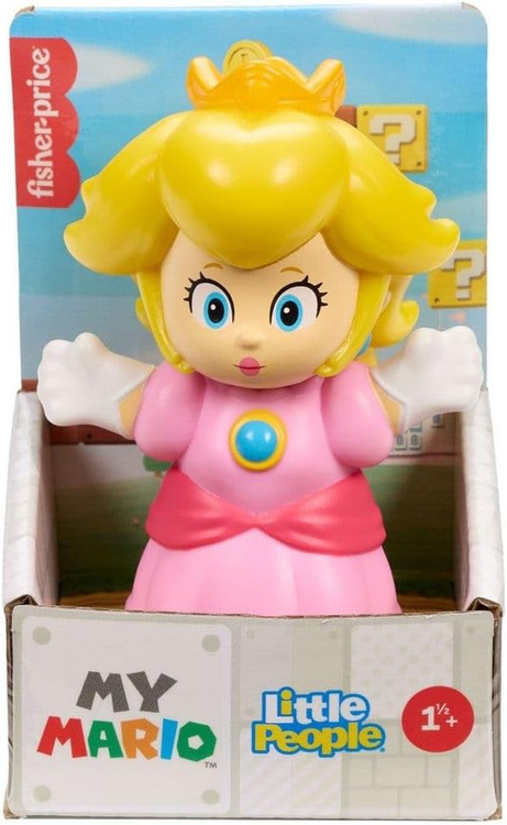 Fisher Price Little People Super Mario My Mario Princess Peach 3-Inch Figure、ToyWiz、kayou