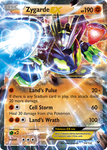 Zygarde-EX 54/124 - Fates Collide Holofoil (MP)、The Pokémon Company、kayou