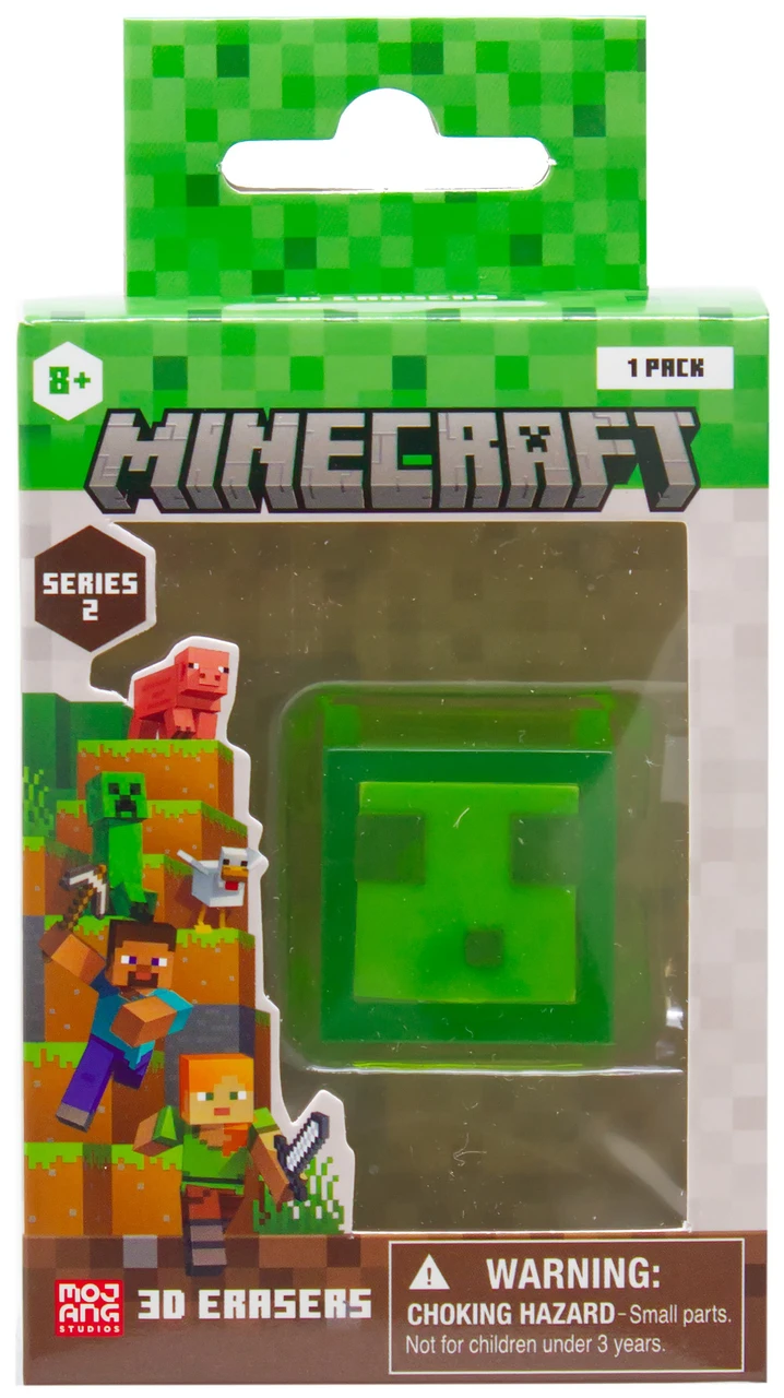 Minecraft Series 2 Slime Cube 2.25-Inch 3D Eraser、ToyWiz、kayou