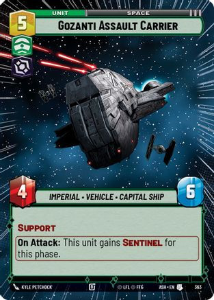 Gozanti Assault Carrier (Hyperspace) (363) - Ashes of the Empire、Fantasy Flight Games、kayou