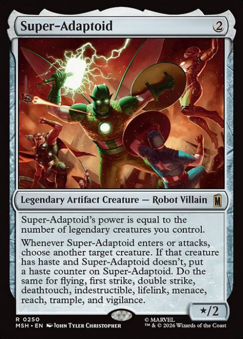 MtG Marvel Super Heroes Rare Super-Adaptoid #250、ToyWiz、kayou