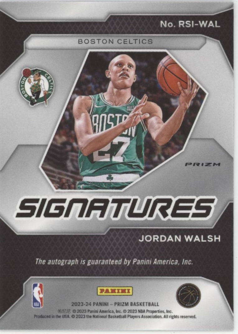 Jordan Walsh 2023-24 Panini Prizm Signatures Prizm RC Auto #RSI-WAL、Collector Store LLC、kayou